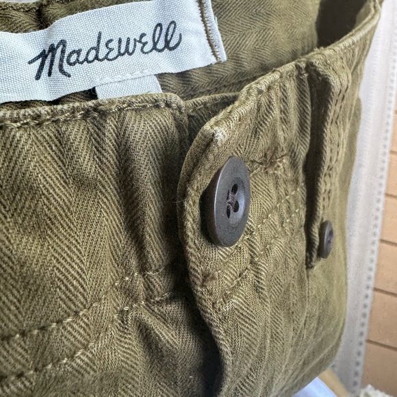 MADEWELL THE PERFECT VINTAGE WIDE LEG UTILITY EDITION OLIVE GREEN -27 - Picture 17 of 17